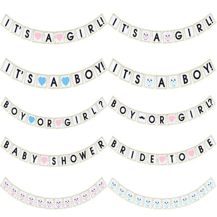 Флаг для вечеринки в честь крещения мальчика или девочки на день рождения|Флажки