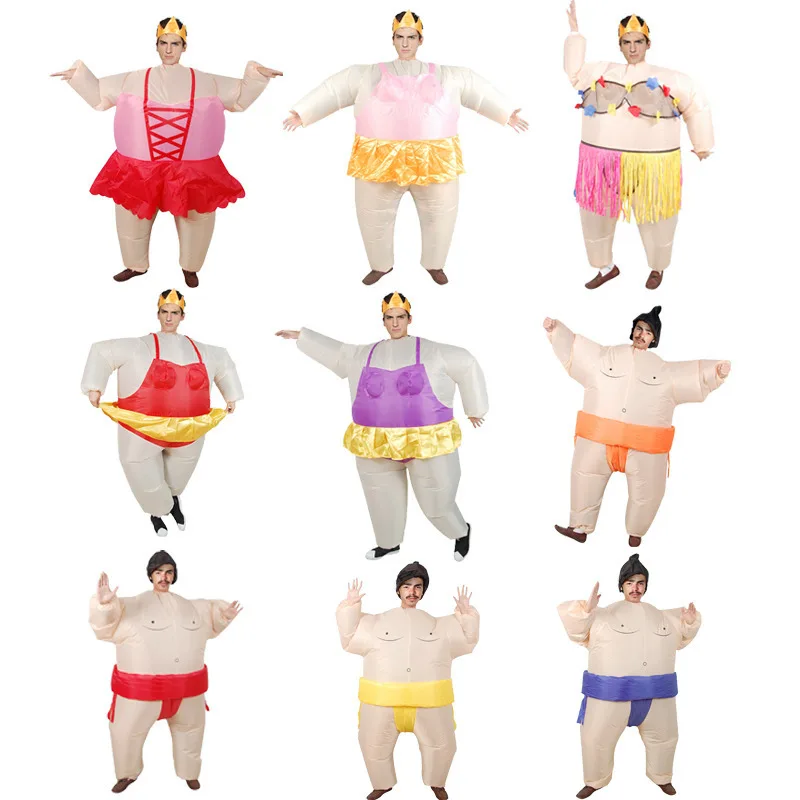 Надувной костюм для косплея Sumo наряды вечеринки игры одежда рекламная акция