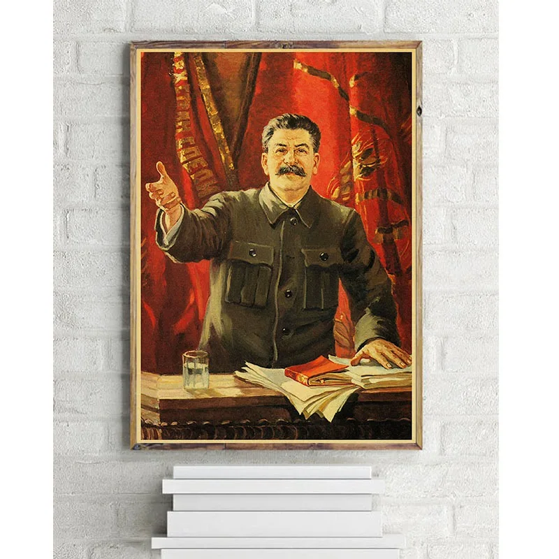 Русский Камрад Иосиф Сталин портретный плакат CCCP СССР плакат винтажные Декоративные DIY настенные наклейки-постеры Декор подарок