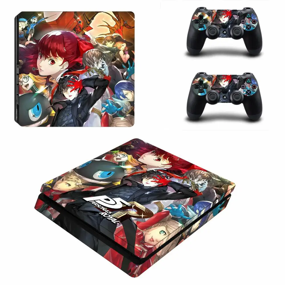 Persona 5 P5 Royal PS4 Slim Skin Sticker Decal Vinyl for Playstation 4 DuslShock Console & Controller | Электроника
