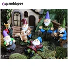 Алмазная живопись Z2581, полноразмернаякруглая Алмазная вышивка, мультяшный карлик, старик 5D, вышивка крестиком, мозаика