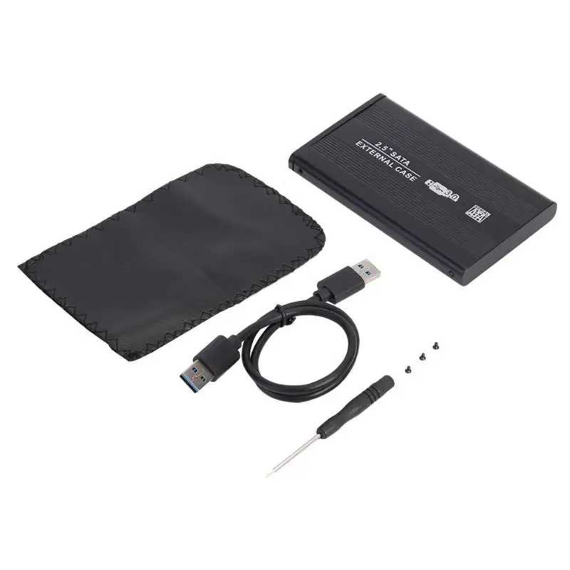 Чехол для жесткого диска USB3.0 на SATA, 2,5 дюймов, SATA SSD, механическая коробка для дисков, поддержка 8 ТБ, внешний корпус для жесткого диска для ноутбука, ПК
