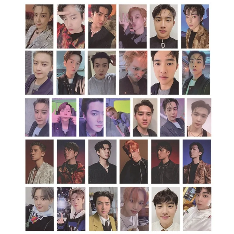 6/7 шт. Kpop EXO новый альбом не сражайтесь с ощущением ломо-карты Самодельные