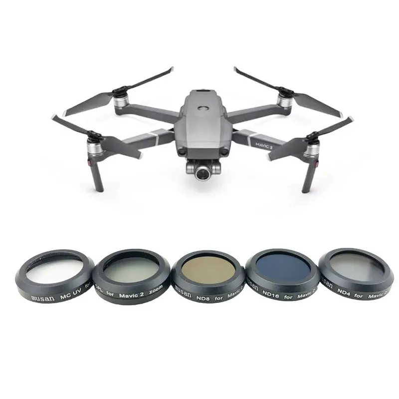 5 шт. набор фильтров для объектива UV + CPL ND4 ND8 ND16 DJI Mavic 2 Zoom Оптическое стекло