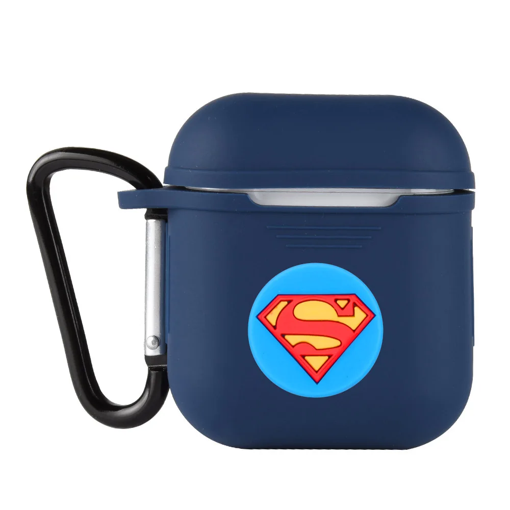 3D милый мультяшный узор чехол для наушников силиконовые чехлы Apple Airpods с защитой