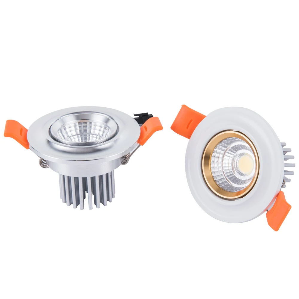 

Decorate living room led down light with sliver and white housing led downlight