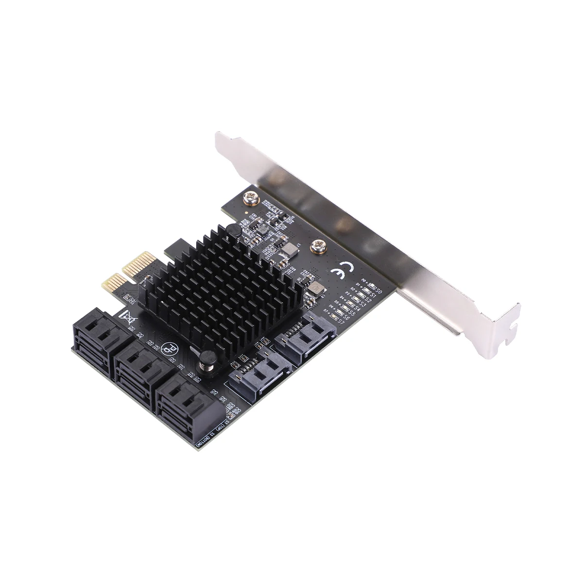 ЧИА Майнинг PCIe gen3 x1 до 8 портов 6G SATA III 3 0 контроллер Расширительная карта без Raid