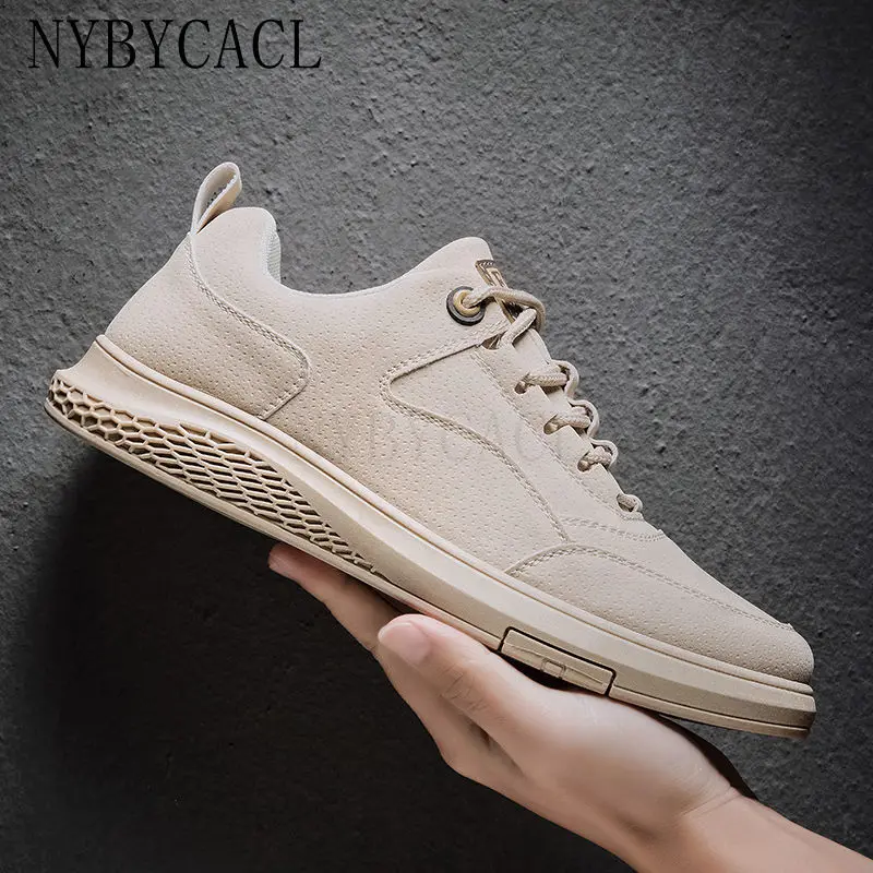 

2021 Genuine Leather Shoes Men Comfortable Lace-up Leather Men Casual Shoes Fashion Male Footwear Black Brown Chaussure Homme 44
