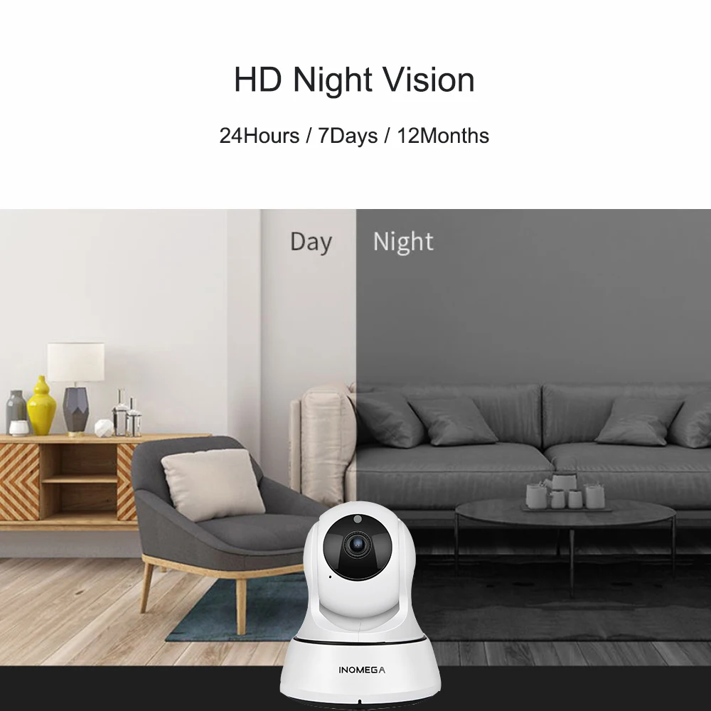 INQMEGA 1080P IP камера, беспроводная Wifi камера, домашняя камера видеонаблюдения, сетевая камера ночного видения, P2P, удаленный просмотр