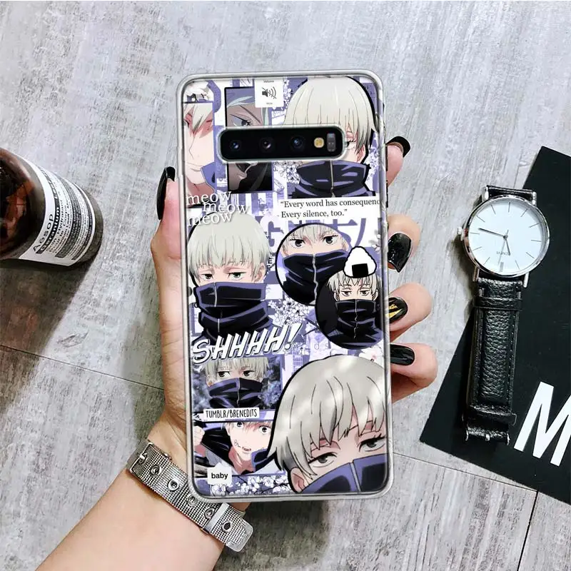 hot jujutsu kaisen anime phone case for samsung galaxy s20 fe s10 plus s21 s22 ultra s10e s9 s8 s7 edge j4 fundas cover coque free global shipping