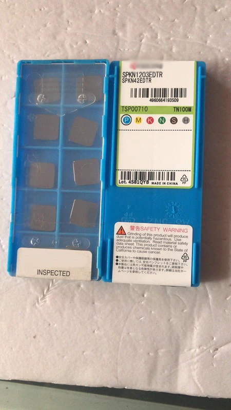 

SPKN Cermet Coated Inserts 10PCS Efficient And Durable SPKN12 SPKN1203EDTR TN100M Processing Steel Finishing Machine Lathe Tools
