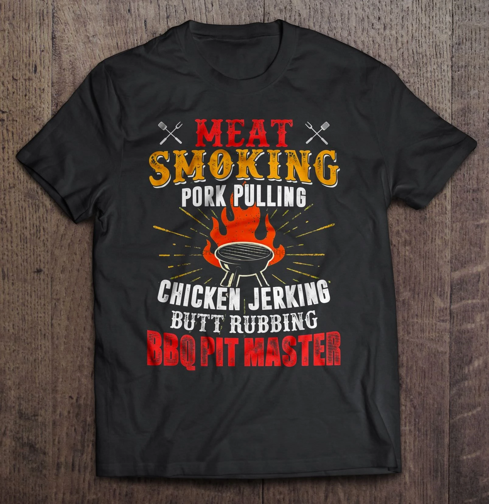 Мужская забавная футболка модная с изображением мяса курения свинины курицы