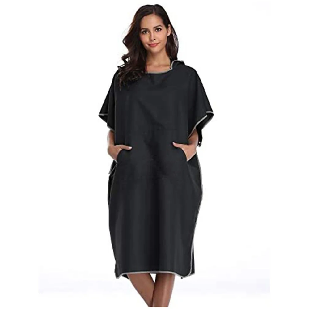 Быстросохнущий абсорбирующий Халат с капюшоном из сверхтонкого волокна