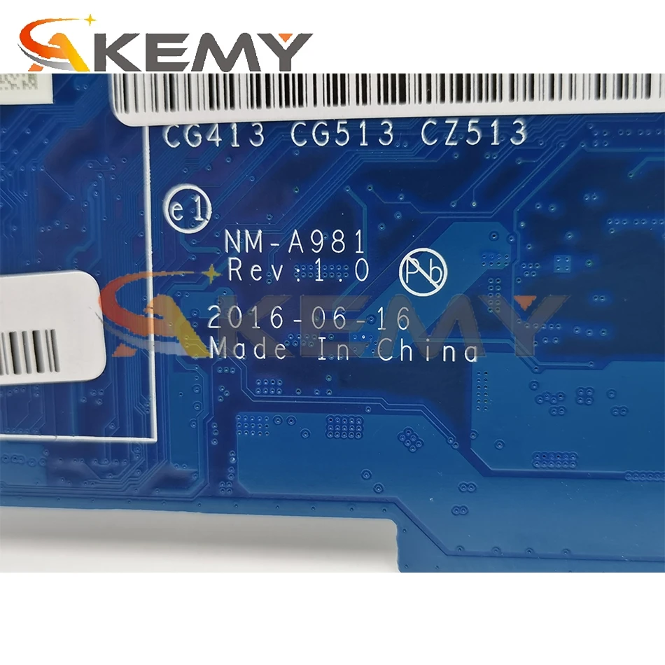 

Akemy NM-A981 For Replacement Lenovo 310-15IKB 510-15IKB Notebook Motherboard NM-A751 CPU I5-7200U GPU GT940M/GT920M 100% Test