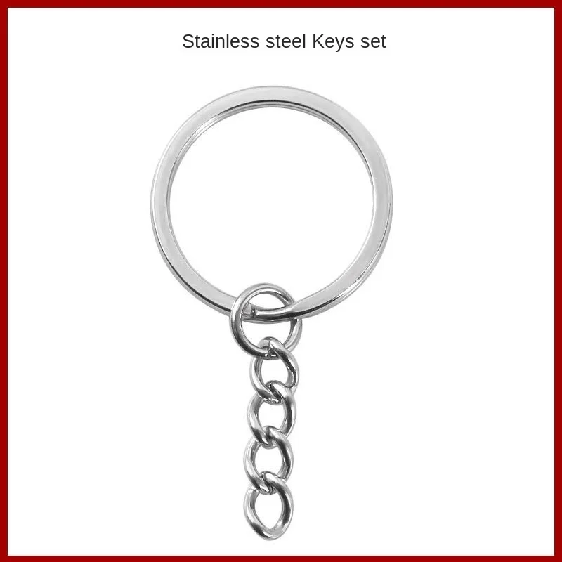 

Unisex silver-plated metal chain key ring key ring key ring key chain accessories for men and women, for car, home key chain