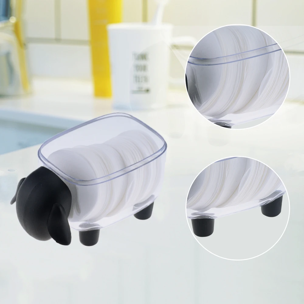 1 шт. милый креативный маленький пластиковый хлопковый тампон из овечьей шерсти