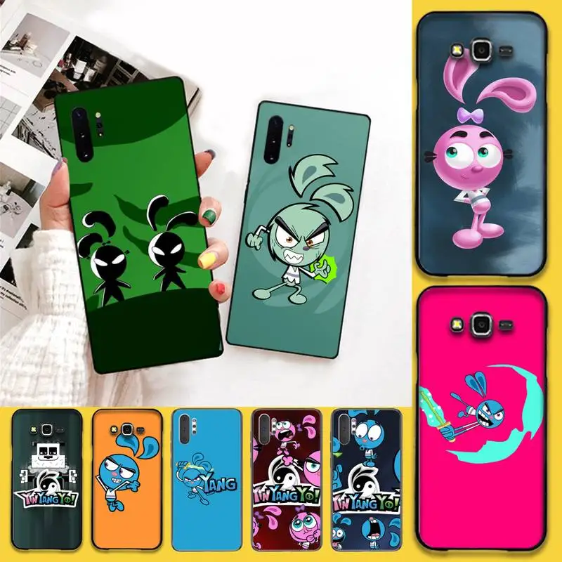 CUTEWANAN милый мультяшный Yin Yang Yo TPU черный чехол для телефона Корпус Samsung Note 7 8 9 10 pro