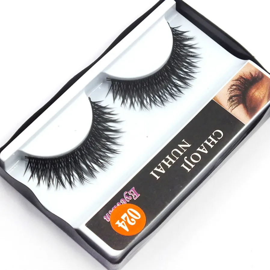 

1 Pair Sell Natural Cross-Grade Eyelashes Korea Natural Nude Makeup Long False Eyelash Handmake Eye Lashes Makeup Kit Gift #024