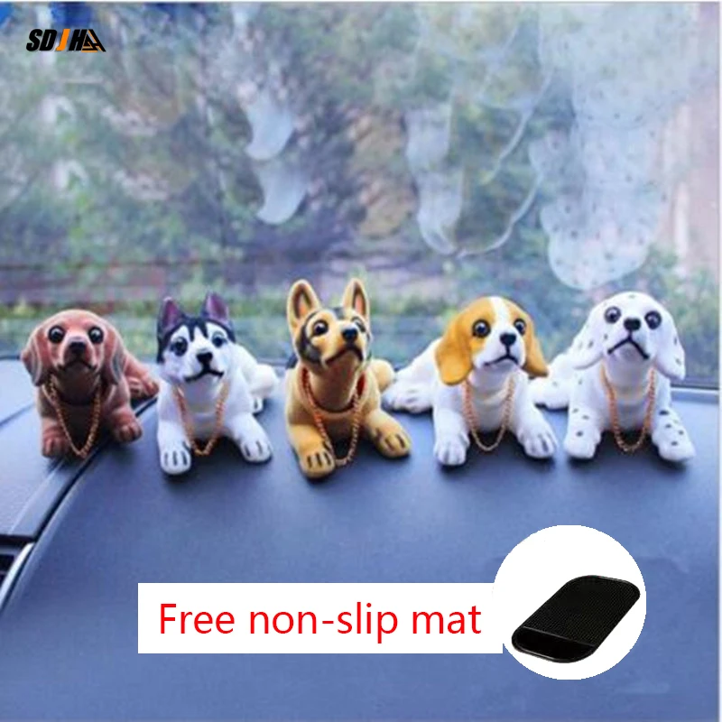 

Hot Cute Car Decoration Dog Car Shaking His Head Dog Nodding Dog For Car Panel Toy Dashboard Decoration Dog Car Home Decorations