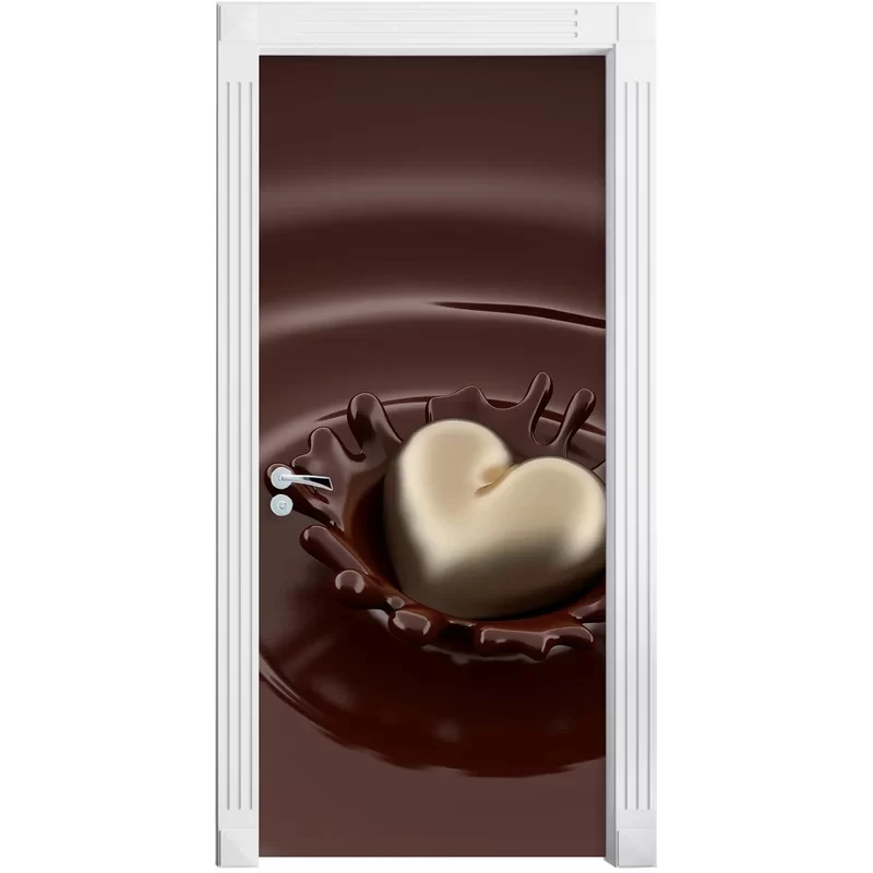 Самоклеящаяся наклейка в виде шоколада домашний декор на дверь любовь печать