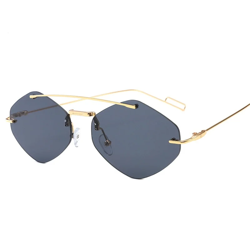 

2021 New Style Red Black Square Sunglasses Women Brand Trendy Alloy Double Beam Shades Goggle Female Sun Glasses UV400 Gafas