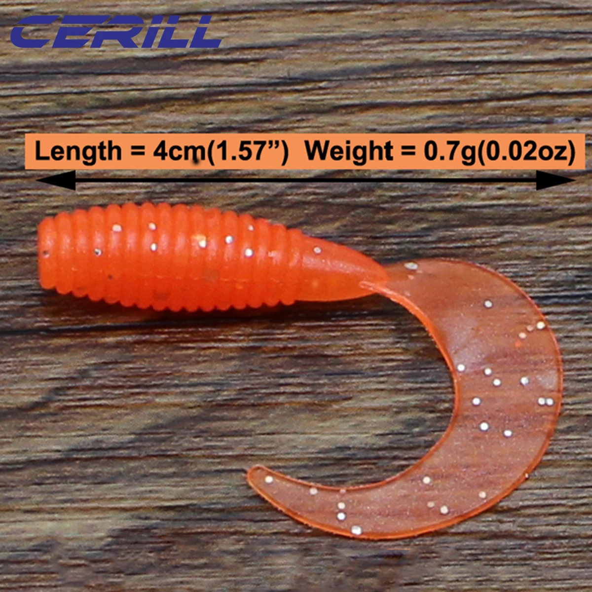 Приманка Cerill Lot 10 приманка хвост личинка 4 см мягкая рыболовная силиконовая для