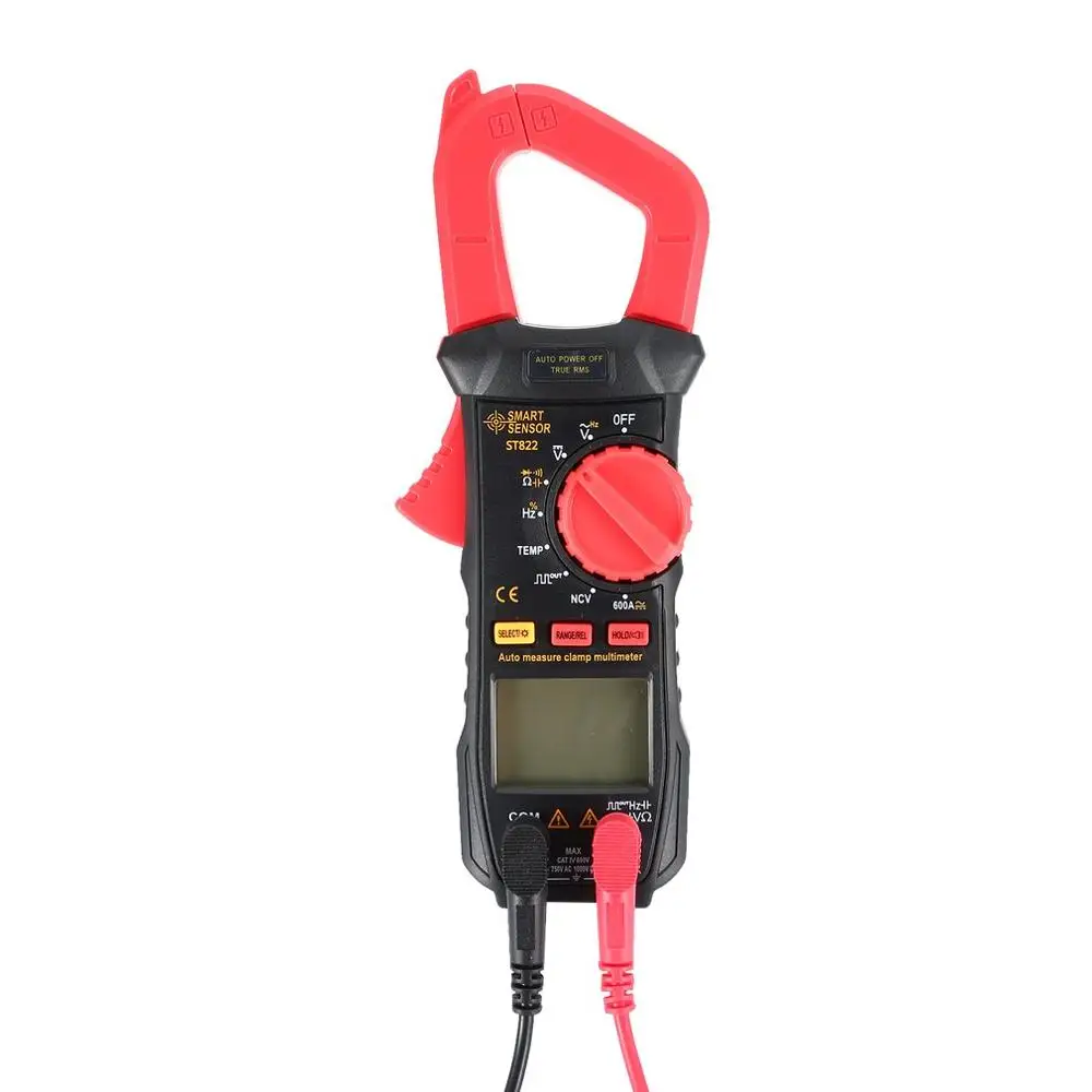 SMARTSENSOR ST822 цифровой измеритель мультиметра Вольтметр Амперметр Ом тестер Ручной Измеритель ЖК-дисплей мультиметр