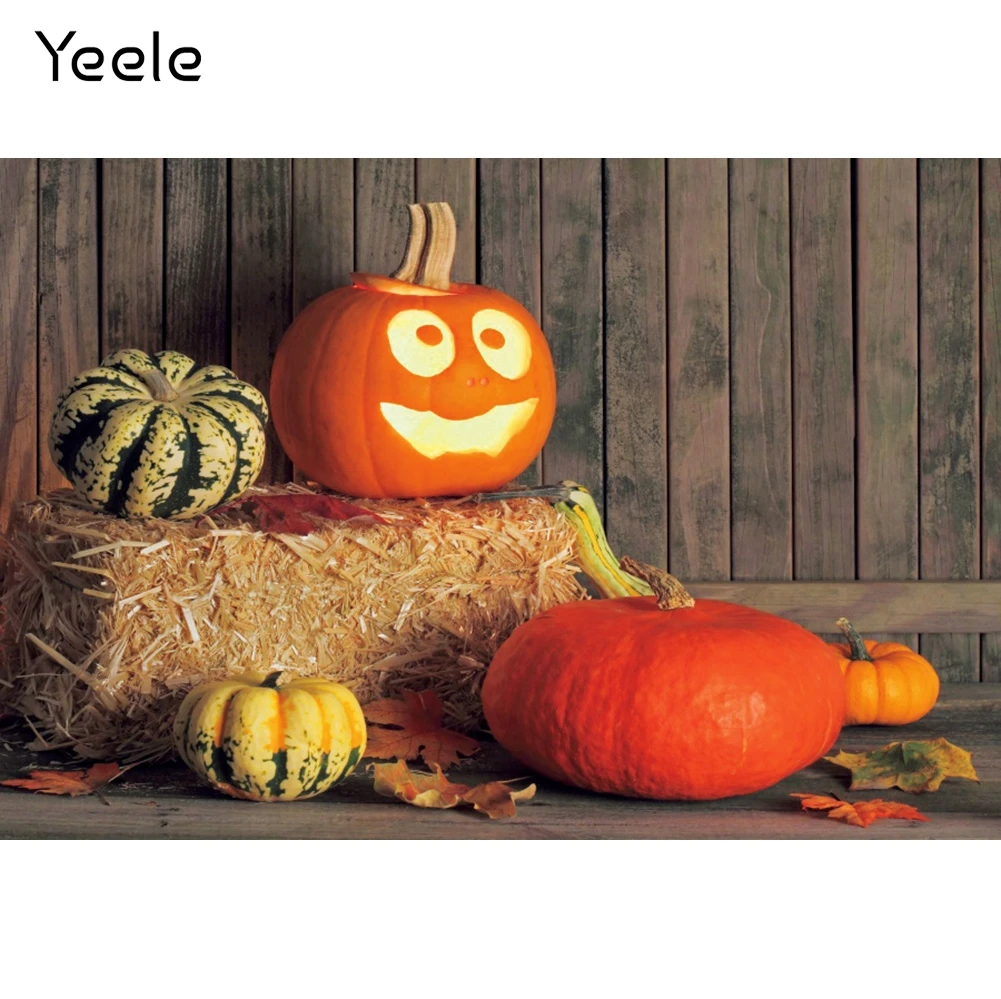 

Yeele Хэллоуин фотосессия осенний деревянный дом Тыква фотография Фон фотографический Декор фоны для фотостудии
