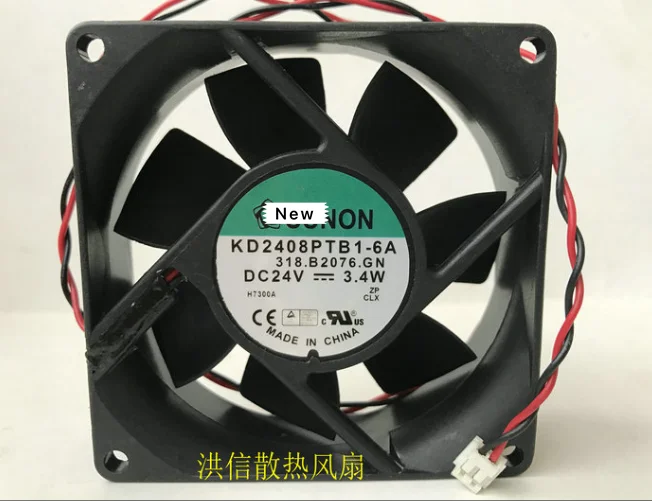 

New for SUNON Built-in axial folw fan KD2408PTB1-6 Double ball fan 2.9W cooling fan 8025