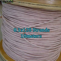 cltgxdd 0 1x128 strands litz wire multi strand copper wire polyester for filament yarn envelope envelope 10 meterspc