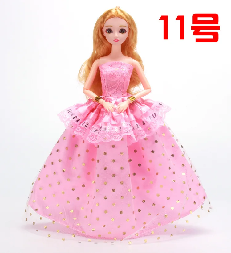 Кукла Одежда Аксессуары для детской куклы 30 см Bjd Кукла одежда свадебное платье ручной работы Принцесса Вечерние платья юбка подарки для девочки DIY игрушка носки для девочек гольфы для девочек куклы лол мешок для об - Цвет: 11