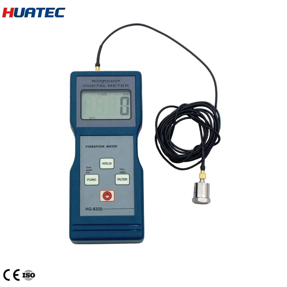 

Портативный Вибрационный измерительный прибор HG6320, измеритель вибрации с индикатором низкого заряда батареи, поставка из Китая