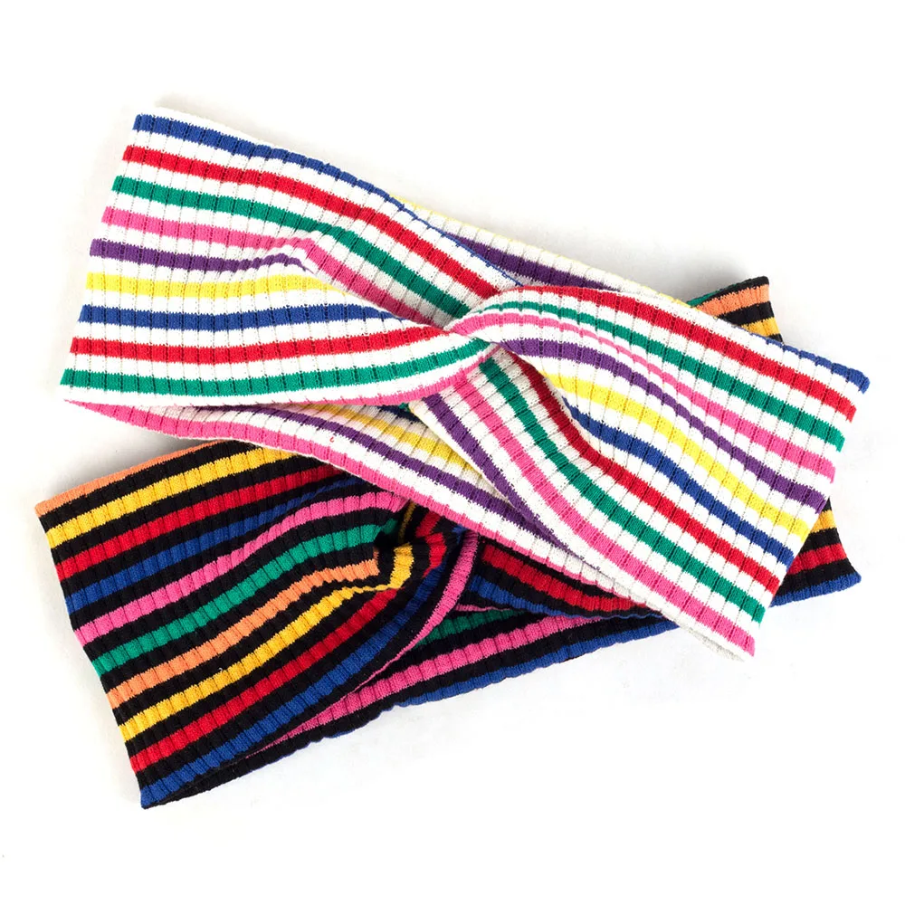 Женская повязка на голову Geebro эластичная в богемном стиле с разноцветным принтом