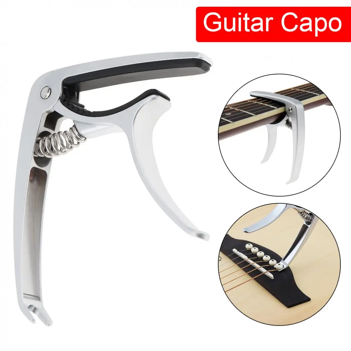 

Durable Zinc Alloy Guitar Capo Guitarra Capotraste Made of Zinc Alloy Tune Clamp