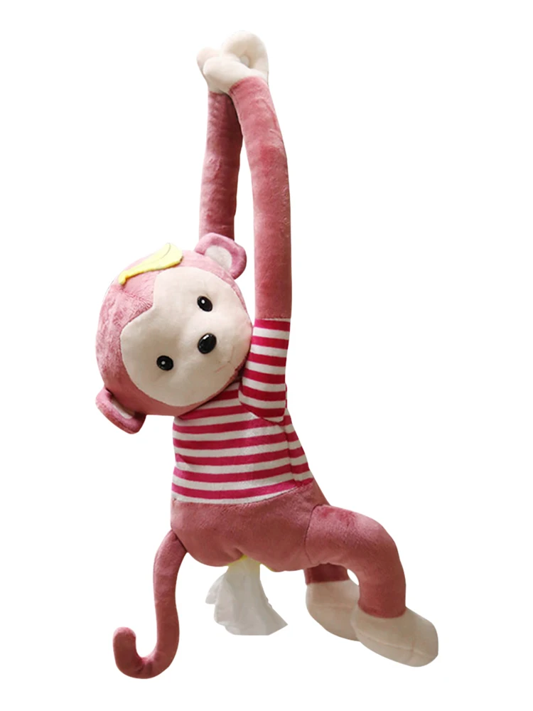 Мультяшная коробка для салфеток с животными обезьянами автомобилями подвесной