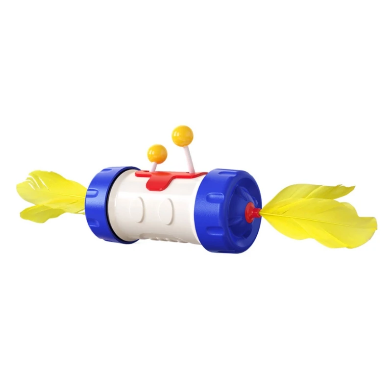 

X7AB 1 Piece Kitten Feather Toy Cat Creative Toys LIghtcolor Exersing Toys Kitten Hunting Needs Brightly Colored Pet Needs