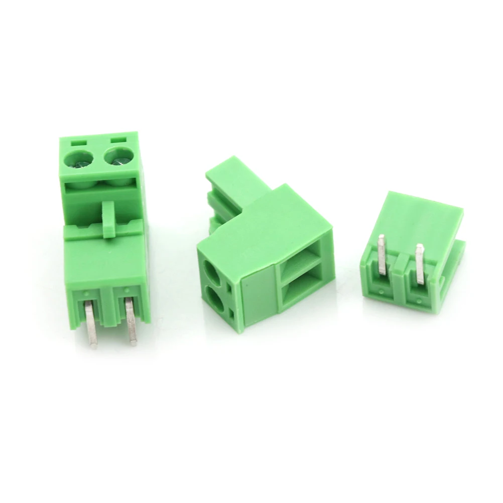 20шт 2 полюса/2Pin 300V 10A универсальный PCB 5 08 мм винтовой клеммный блок соединитель