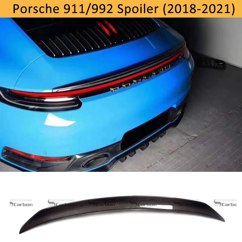 Спойлер для Porsche Carrera 911 992 автомобильный Стайлинг задний спойлер из углеродного