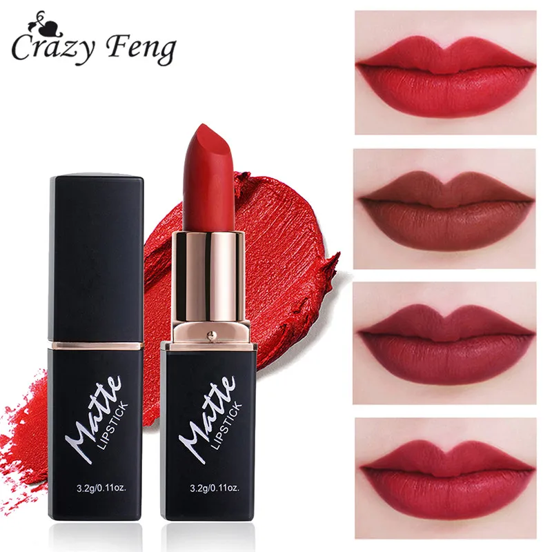 Матовый блеск для губ сексуальный красный цвет макияж новинка увлажняющая