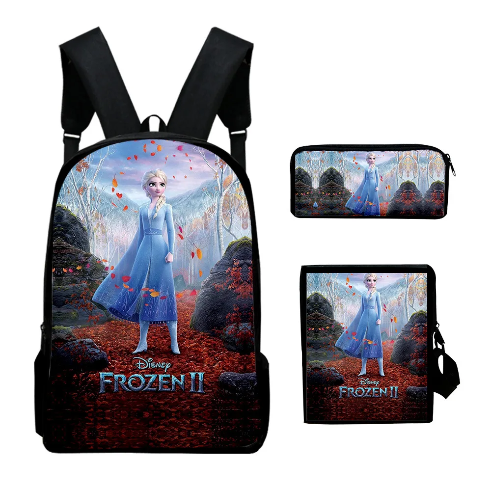 Новинка 2020 3D рюкзак Disney Frozen сумка через плечо школьная для девочек подростков