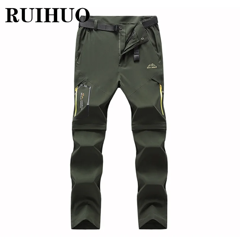 

RUIHUO 2021 New Patchwork Harem Pants Men Trousers Casual Joggers Pants Men Sweatpants Hip Hop Streetwear Male Plus Size M-5XL