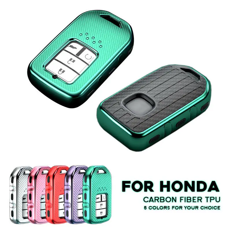 1 шт. углеродного ТПУ Автомобильный Брелок дистанционного управления с ключом