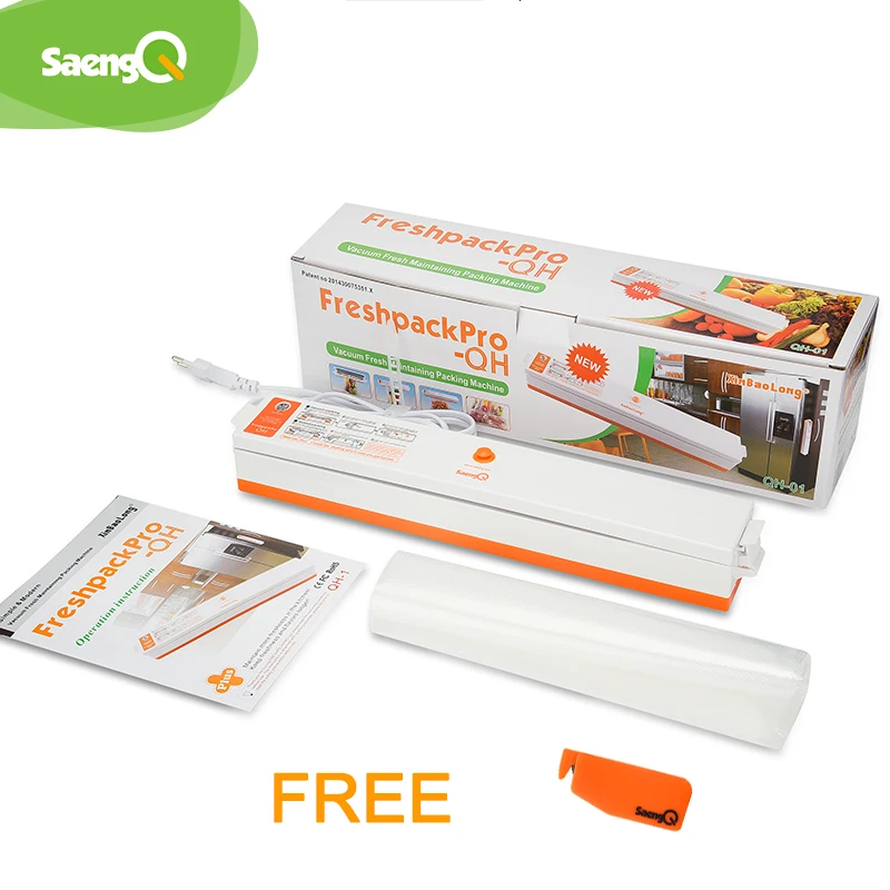 

saengQ Electric Vacuum Sealer Packaging Machine For Home Kitchen Including 15pcs Food Saver Bags Commercial Vacuum Food Sealing