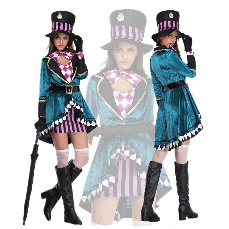 

Alice in Wonderland Costumes Woman Magic Cosplay Girls Princess Quess Magic Halloween Cosplay Female Magical Dress