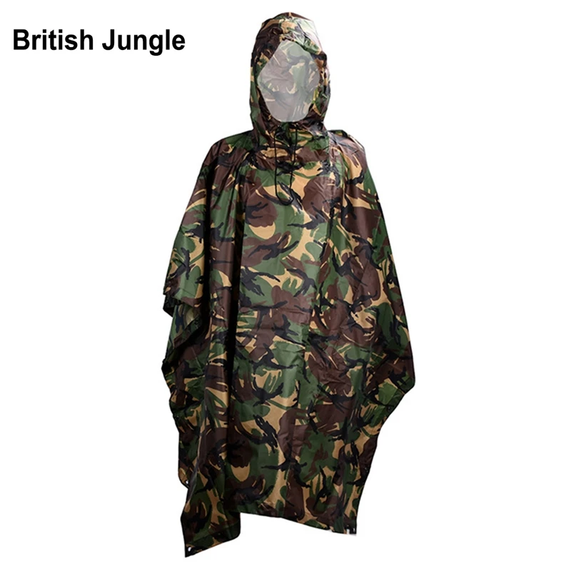 Водонепроницаемый носимое пончо камуфляжный чехол для кемпинга охоты одежда
