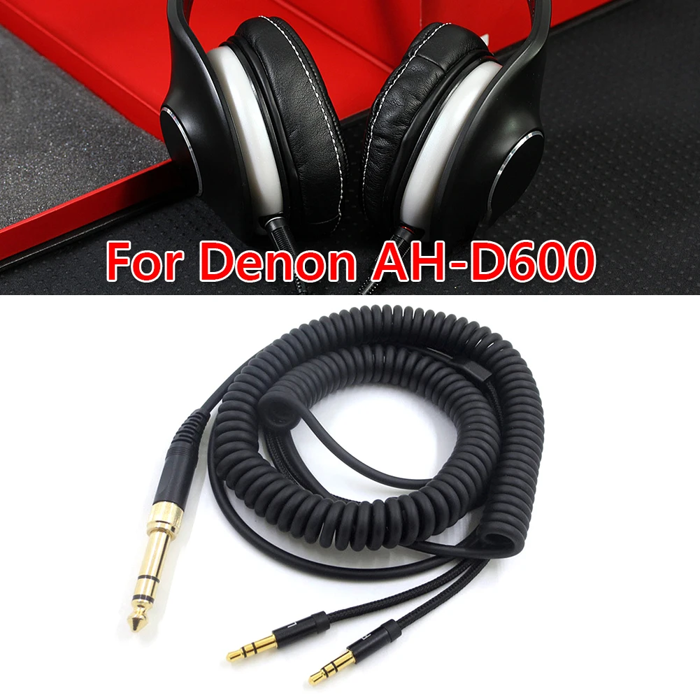 

Проводная гарнитура, пружинный аудиокабель, кабель для наушников Denon AH-D7100/D9200, Hi-Fi шнур, аксессуары для гарнитуры