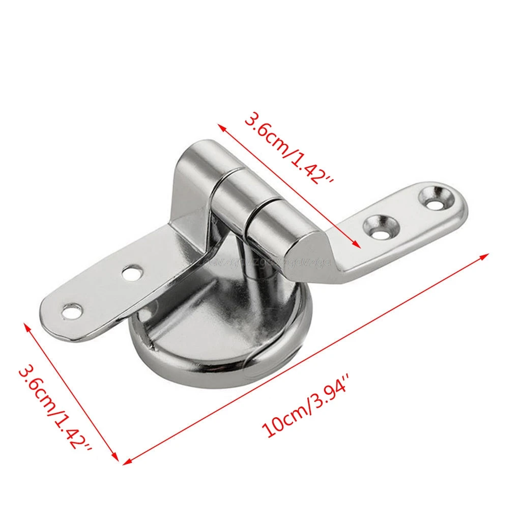 

Alloy Toilet Seat Hinges Mountings Set Chrome with Screws For Toilet Accessories JUN06 dropship