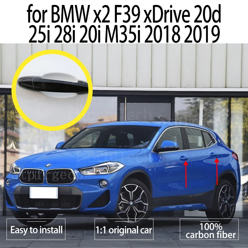 Для BMW X2 F39 XDrive 20d 25i 28i 20i M35i 2018 2019 крышка дверной ручки отделка углеродное волокно Для BMW X2 F39 XDrive 20d 25i 28i 20i M35i 2018 2019 крышка дверной ручки отделка углеродное волокно