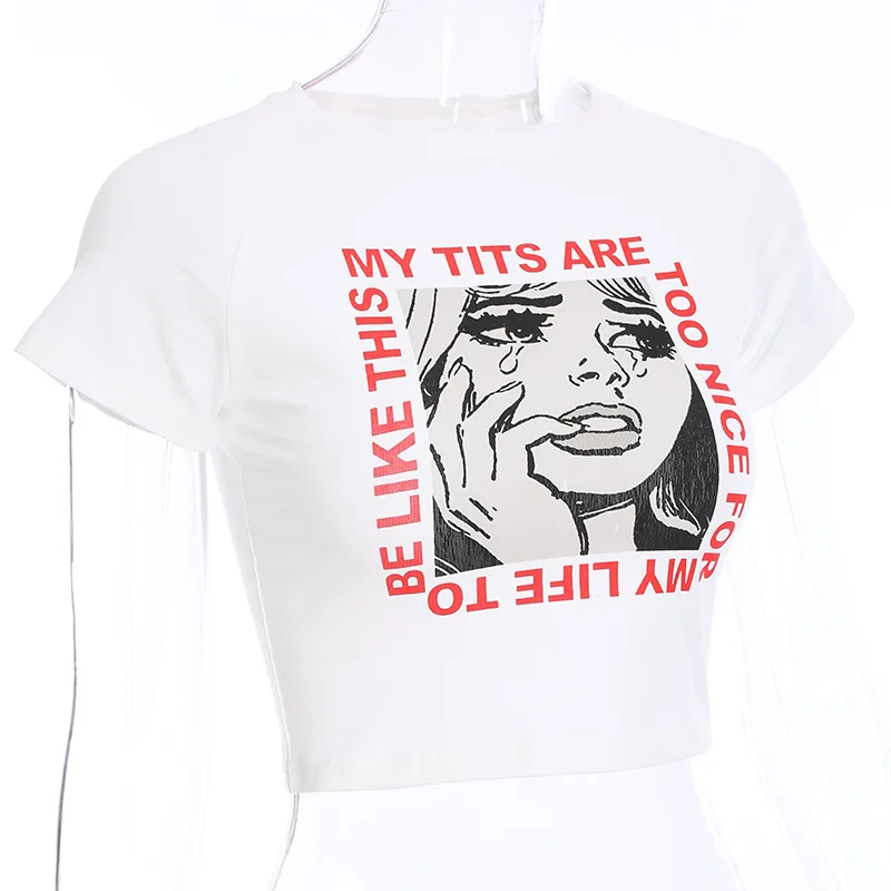 Модные женские футболки с коротким рукавом летние уличные топы белые милые