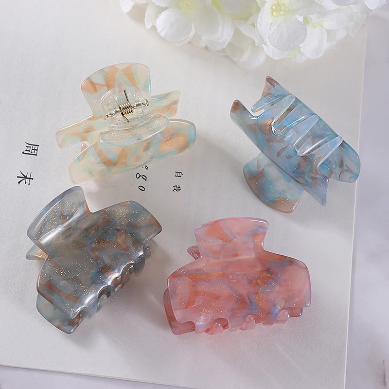 

Заколки-пряжки для волос, акриловые заколки желеобразных цветов для конского хвоста, заколки для волос для девочек, аксессуары для укладки ...